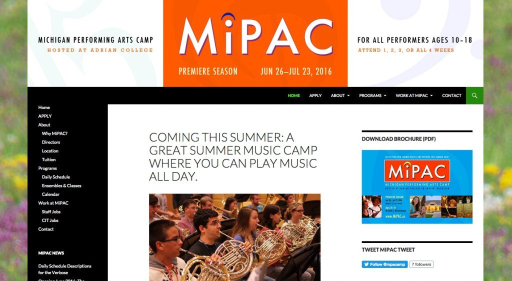 Michigan Performing Arts Camp (MIPAC)